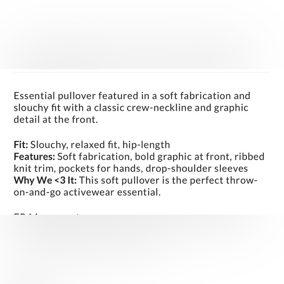 Free People Movement All Star Logo Pullover Sweatshirt Size M NEW - Picture 6 of 15